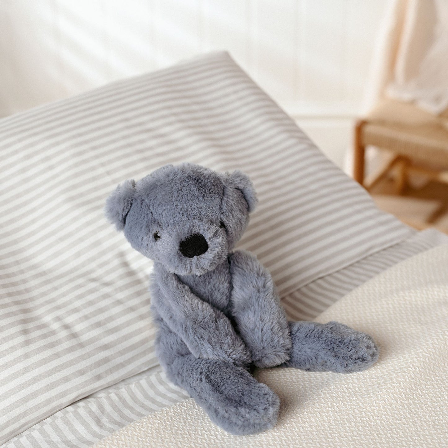 Pip The Plush Long Leg Blue Teddy 30cm