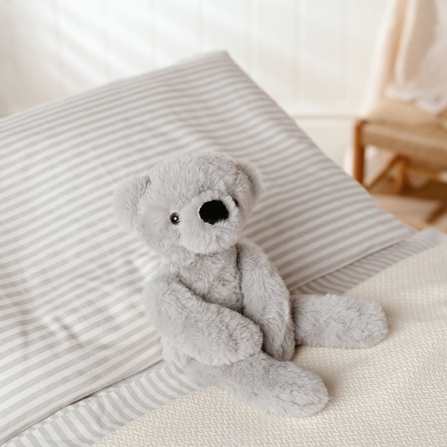 Ste The Plush Long Grey Teddy 30cm