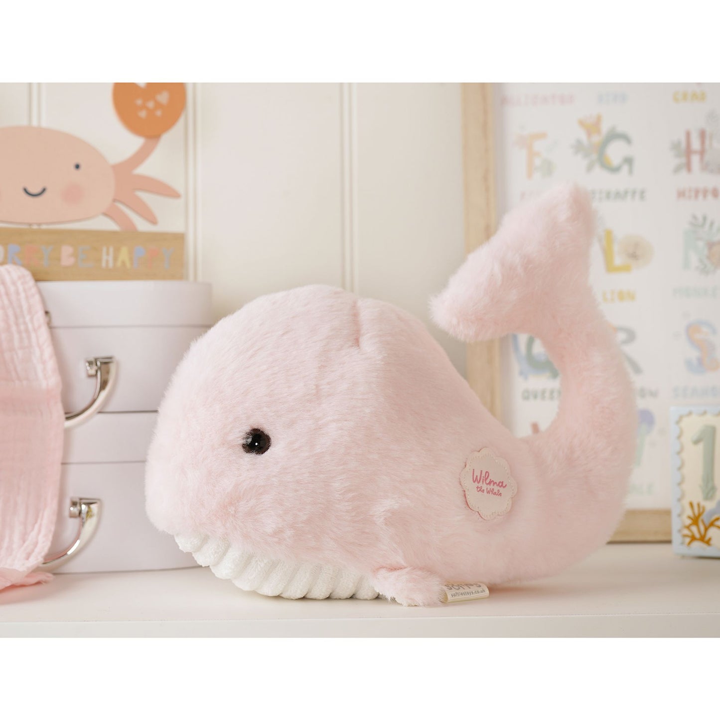 Wilma The Plush Pink Whale 28cm