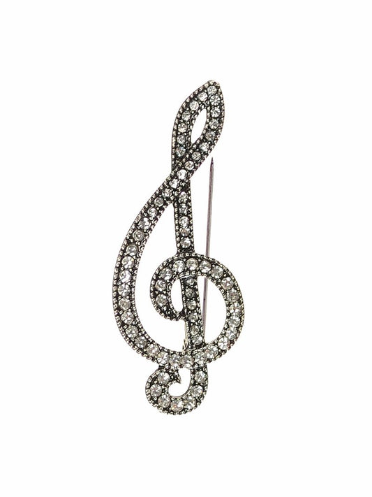 Treble Clef Brooch