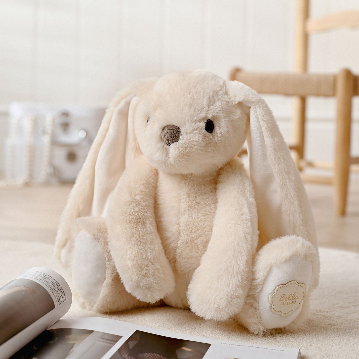 Bella The Classical Plush White Bunny 30cm