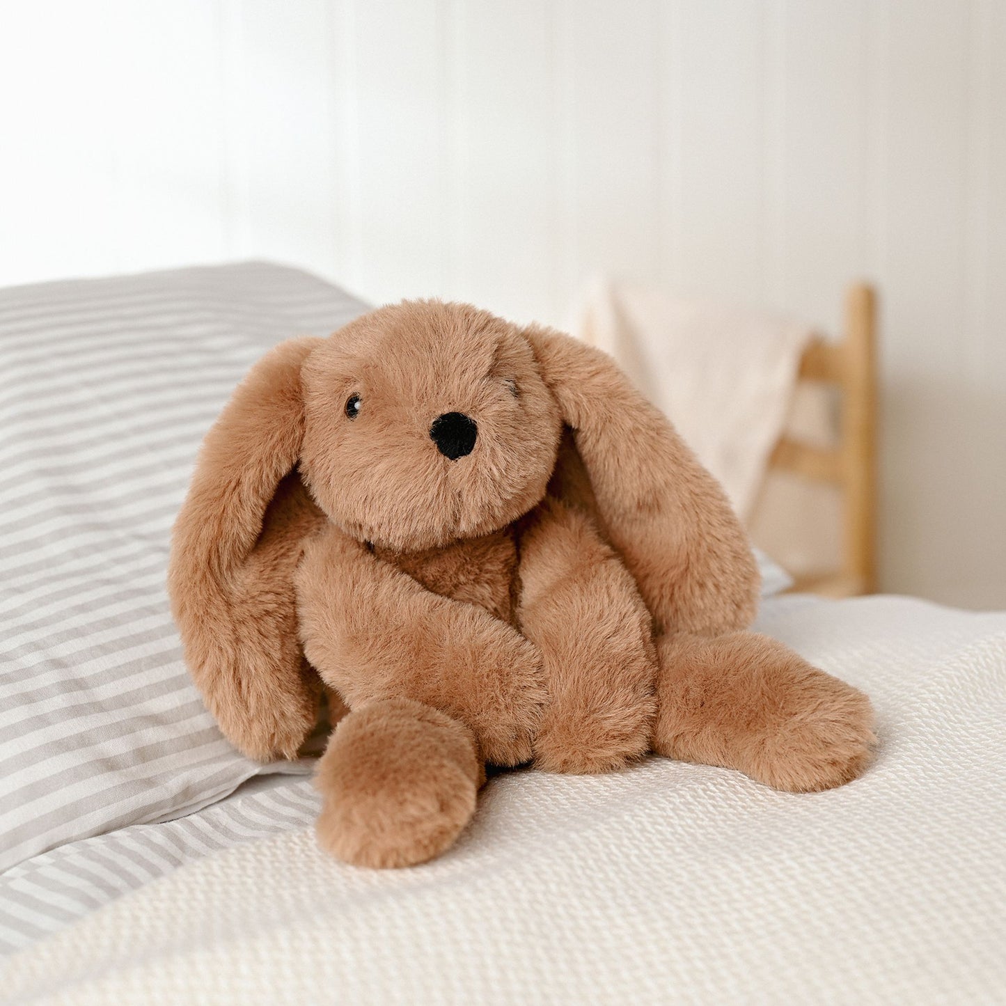 Cookie The Plush Long Leg Dark Brown Bunny 35cm