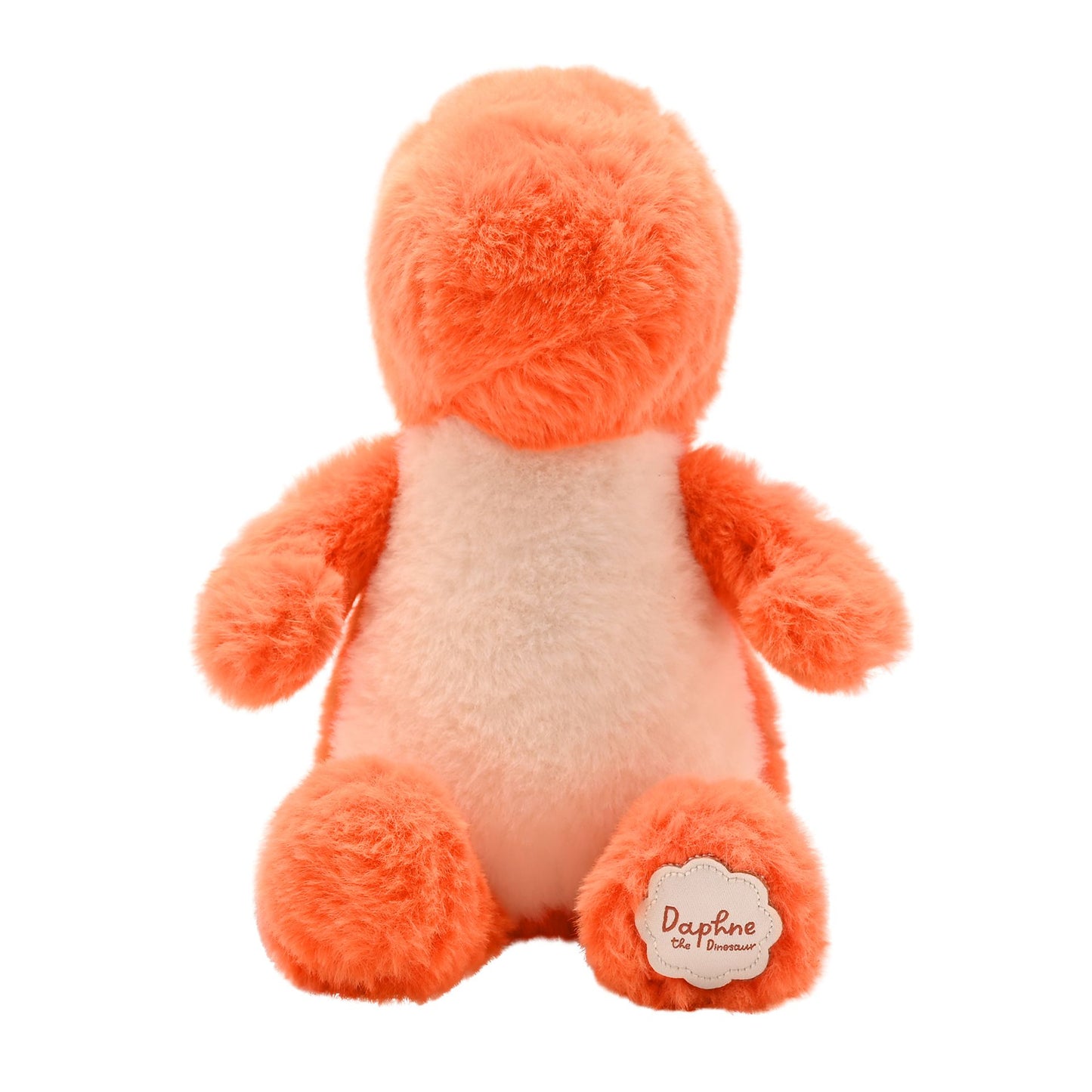 Daphne The Plush Sitting Orange Dinosaur 21cm