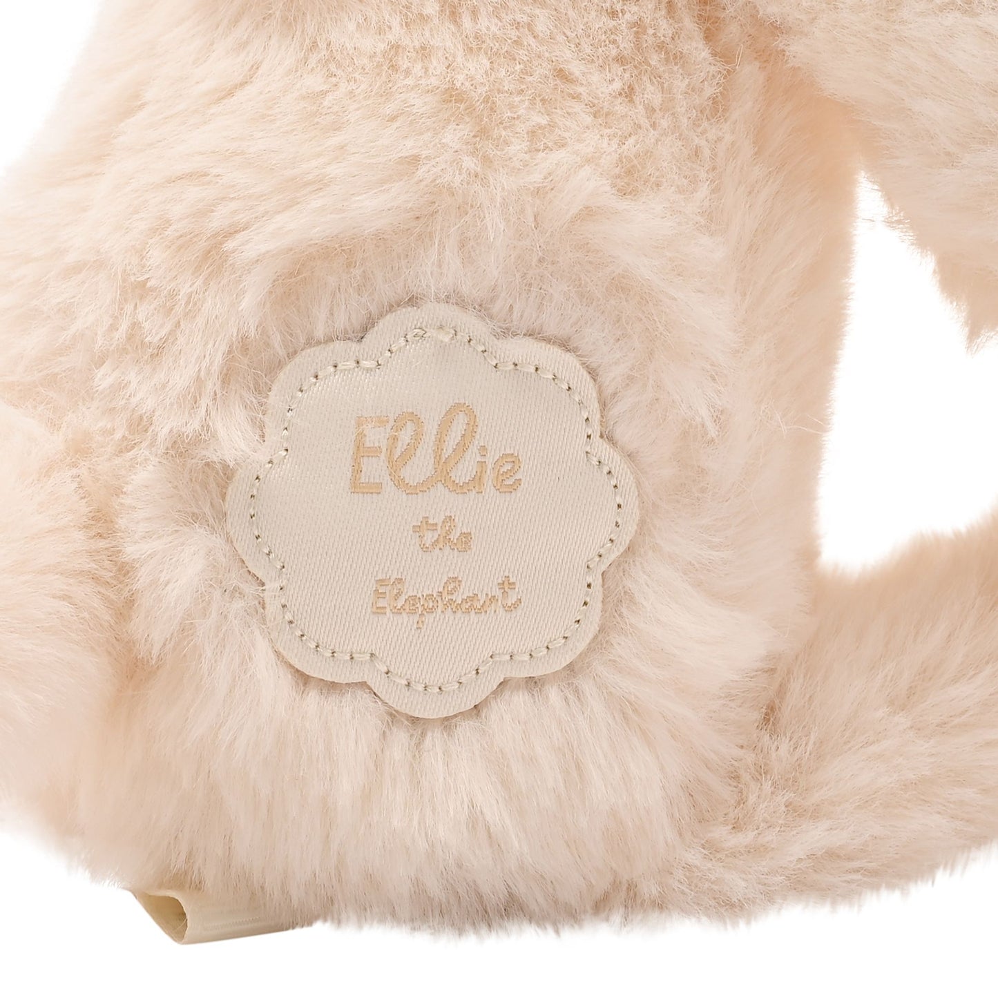 Ellie The Plush Long Leg Cream Elephant 35cm
