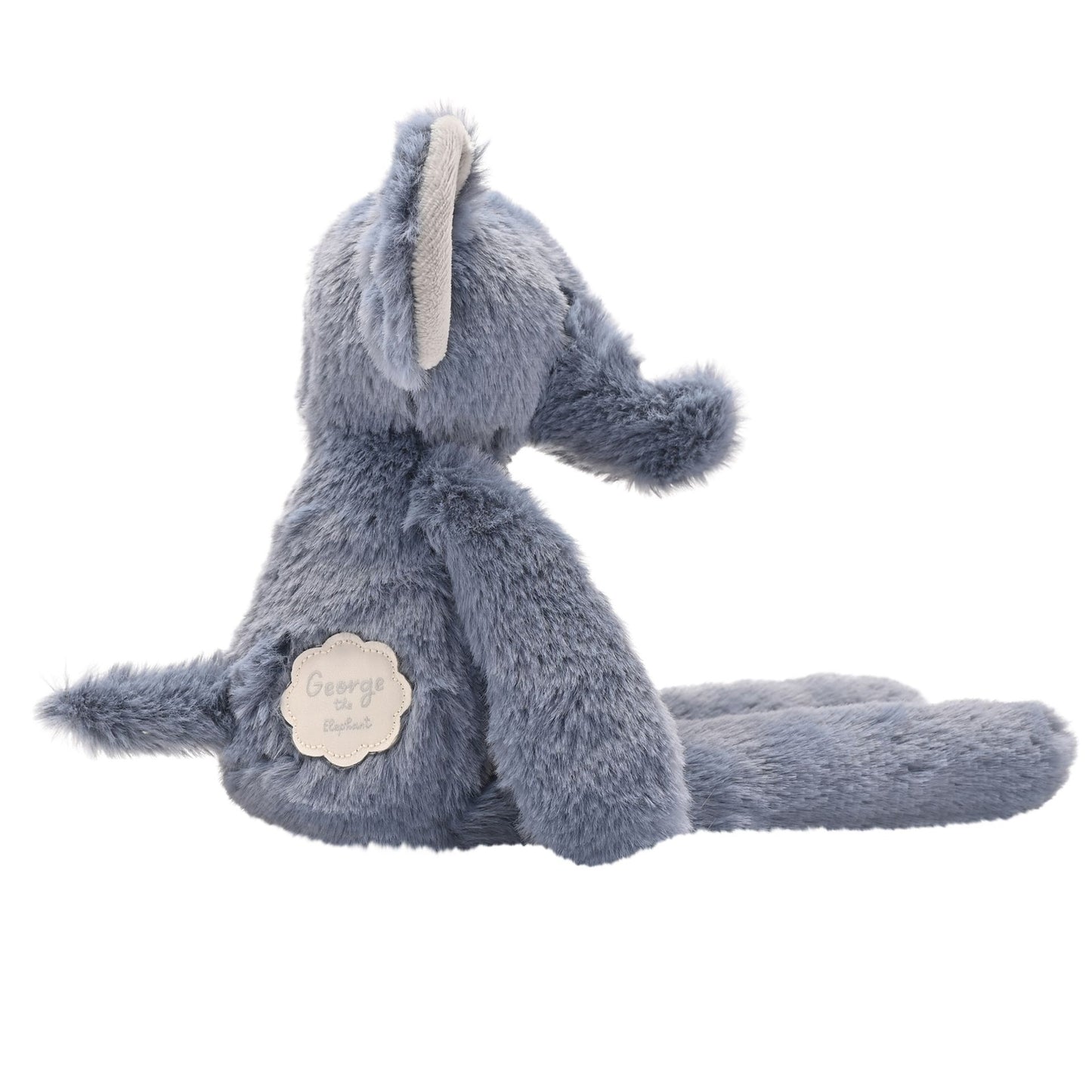 George The Plush Long Leg Petrol Elephant 35cm