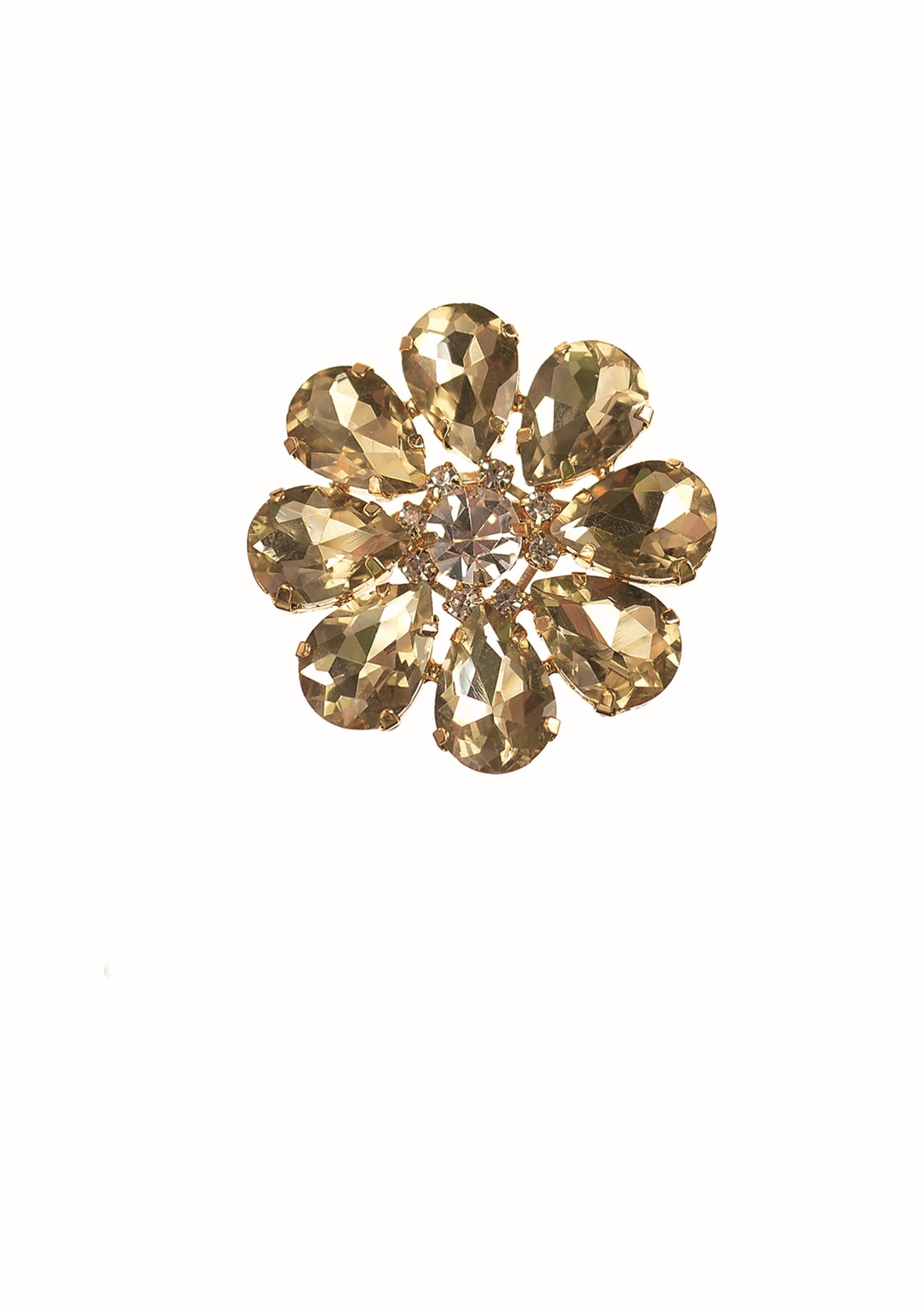 Gold Flower Brooch