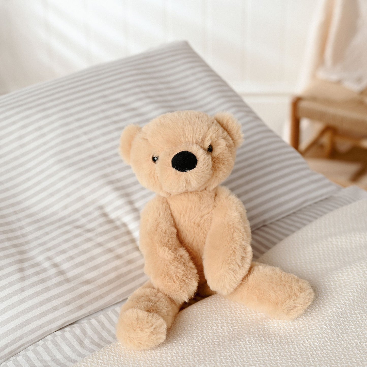 Hudson The Plush Long Leg Light Brown Teddy 30cm
