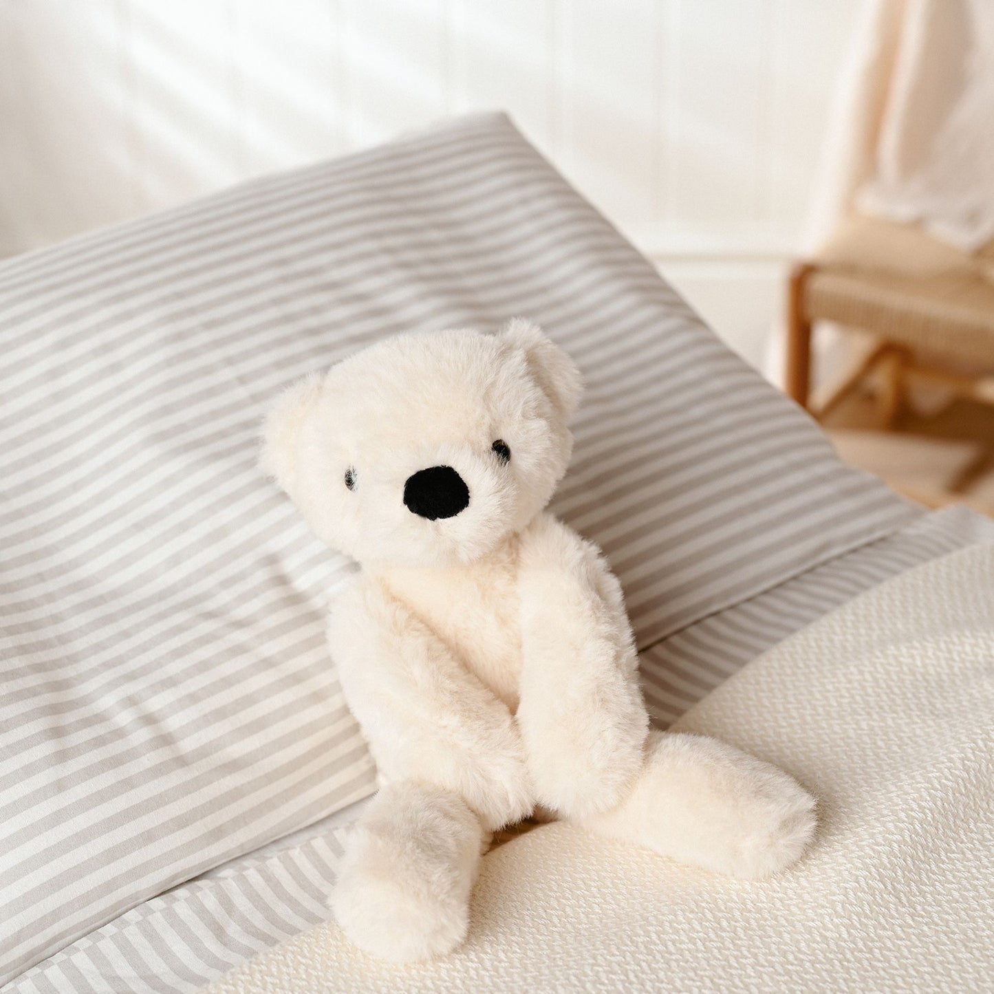 Lola The Long Leg Plush Cream Teddy 30cm