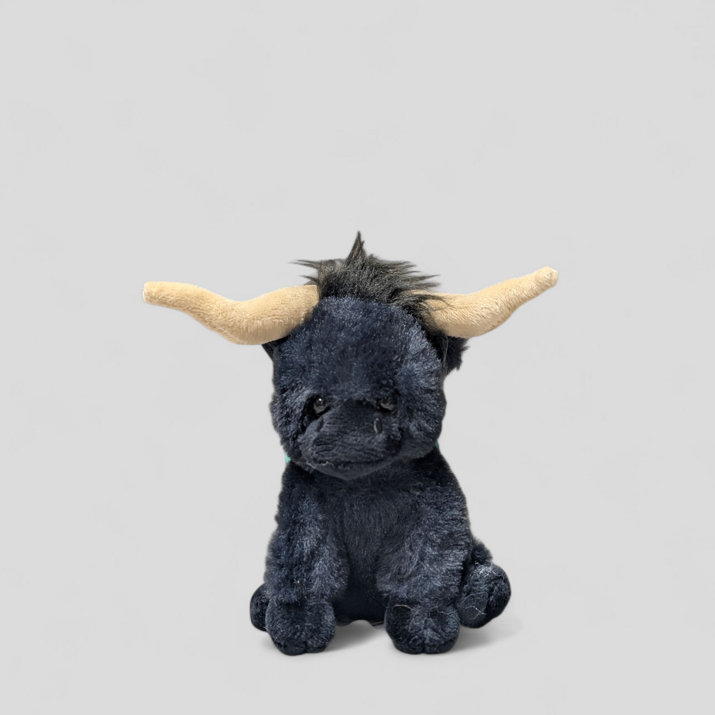 Mini Black Longhorn Cow 11cm