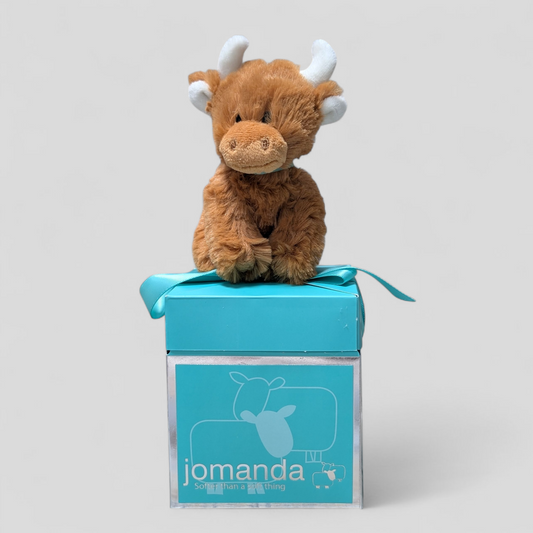 Mini Brown Highland Cow 11cm