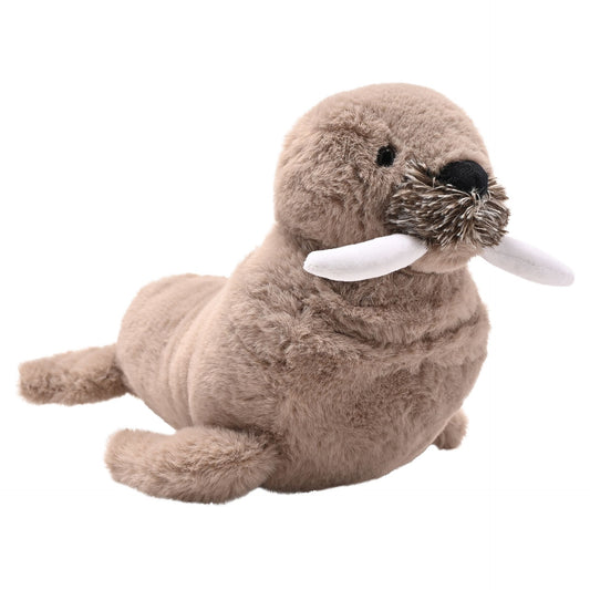 Walter The Plush Brown Walrus with Glow in the Dark Teeth 30cm