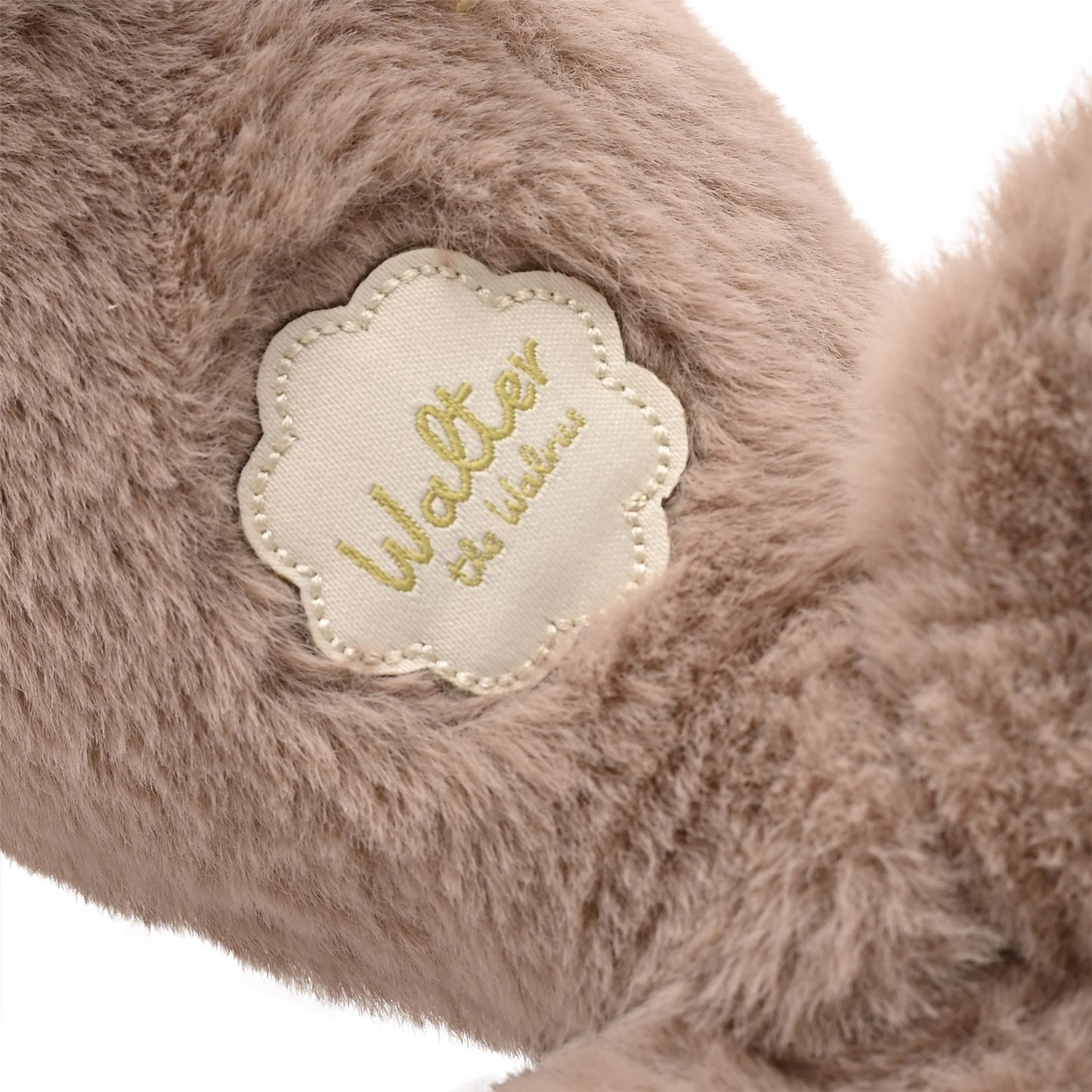 Walter The Plush Brown Walrus with Glow in the Dark Teeth 30cm