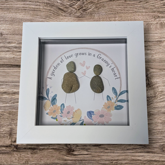 Granny Pebble Art Frame